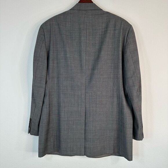 Lauren Ralph Lauren 100% Wool Gray Blazer Men’s 42R Houndstooth Preppy Plaid - Picture 2 of 9